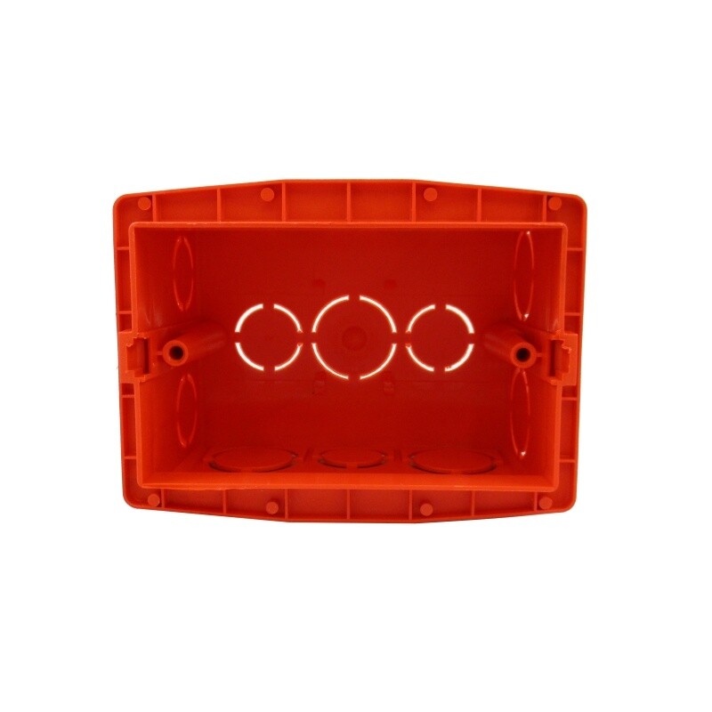CAJA DE LLAVE PLASTICA NARANJA RECT. 2X4CM AUTORROSCANTE CAJA DE LLAVE PLASTICA NARANJA RECT. 2X4CM AUTORROSCANTE