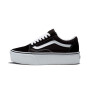 Old Skool Stackform - Mujer Suede/Canvas Black/True White