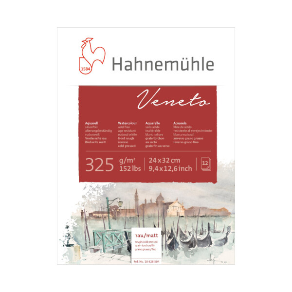 Block acuarela Veneto 325g - Hahnemühle 24x32