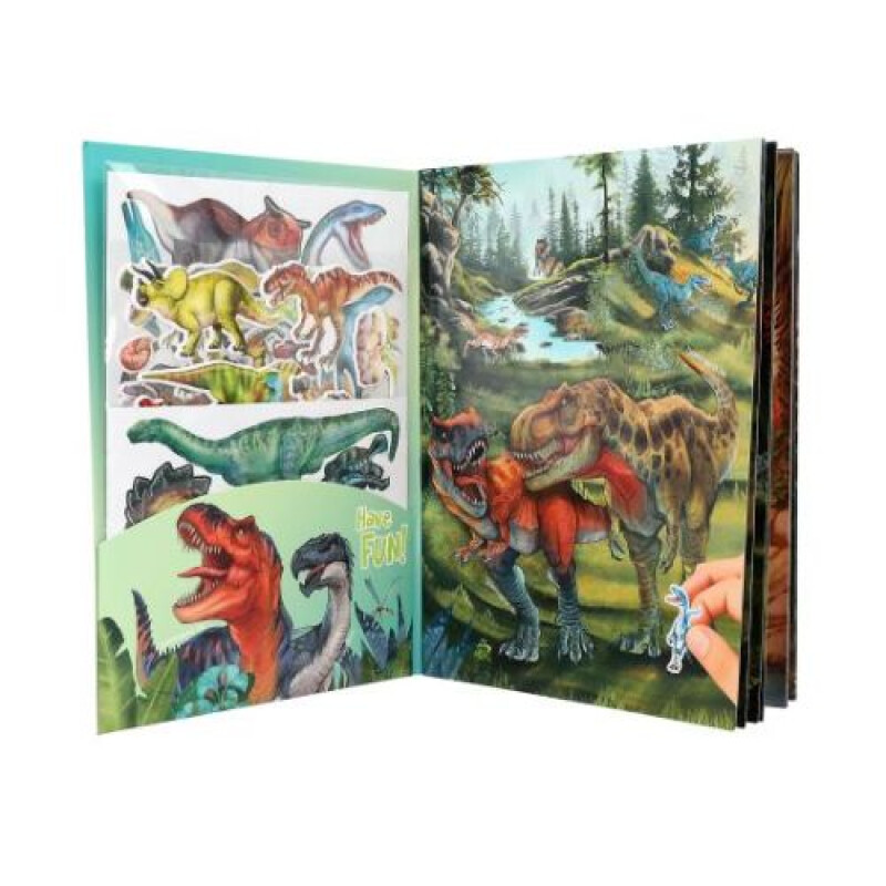 Dino world con pegatinas en relieve Dino World Con Pegatinas En Relieve