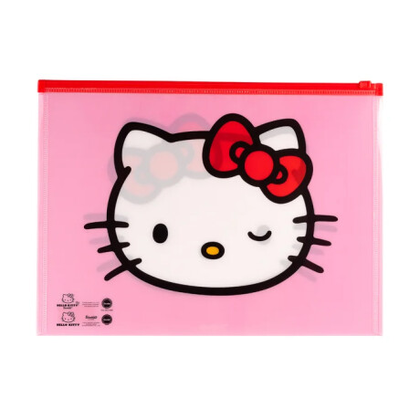 Sobre Zip Mooving Licencia A4 Hello Kitty