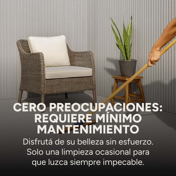 Pack x100 Wpc Simil Madera Wall Panel Lambrin 2.90m x 16.7cm Color Gris Claro
