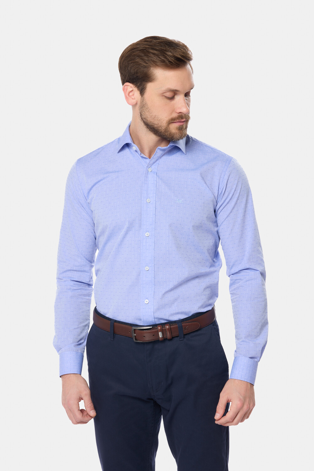 CAMISA DE VESTIR FANTASIA Azul