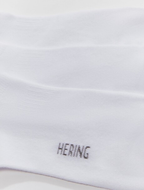 KIT DE 3 PARES DE MEDIAS UNISSEX BLANCO
