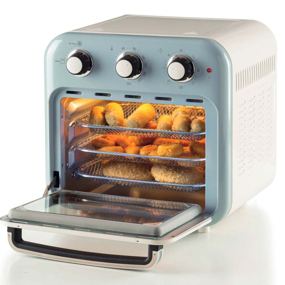 FREIDORA/HORNO VINTAGE 16-LITROS AZUL ARIETE 4632
