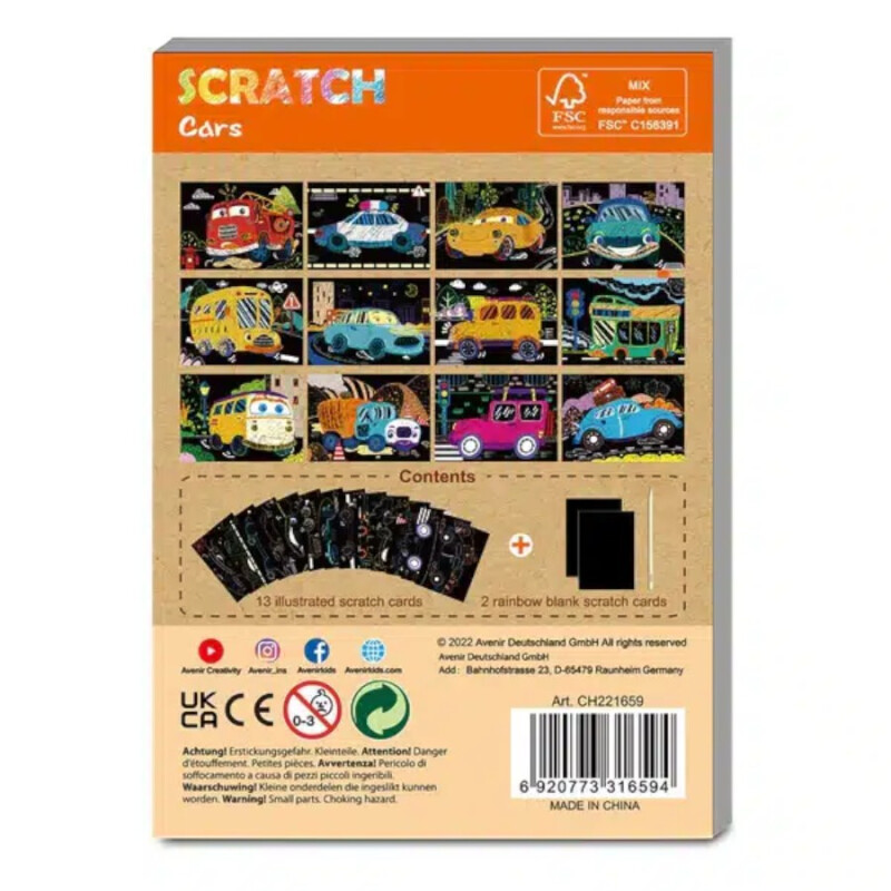 Mini Láminas Para Raspar Autos