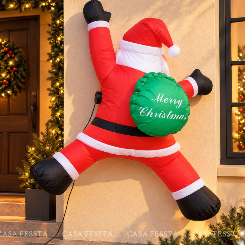 Papá Noel Inflable con luz Led Papá Noel Inflable con luz Led