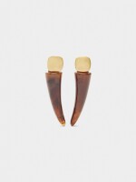 Pendientes Efecto Piedra marron