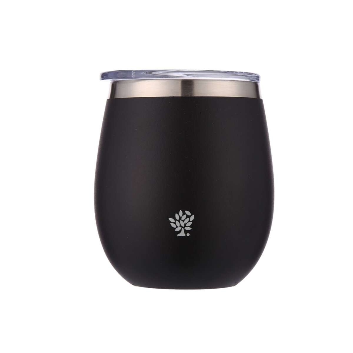 Mate Acero Inox. Con Tapa - Negro 