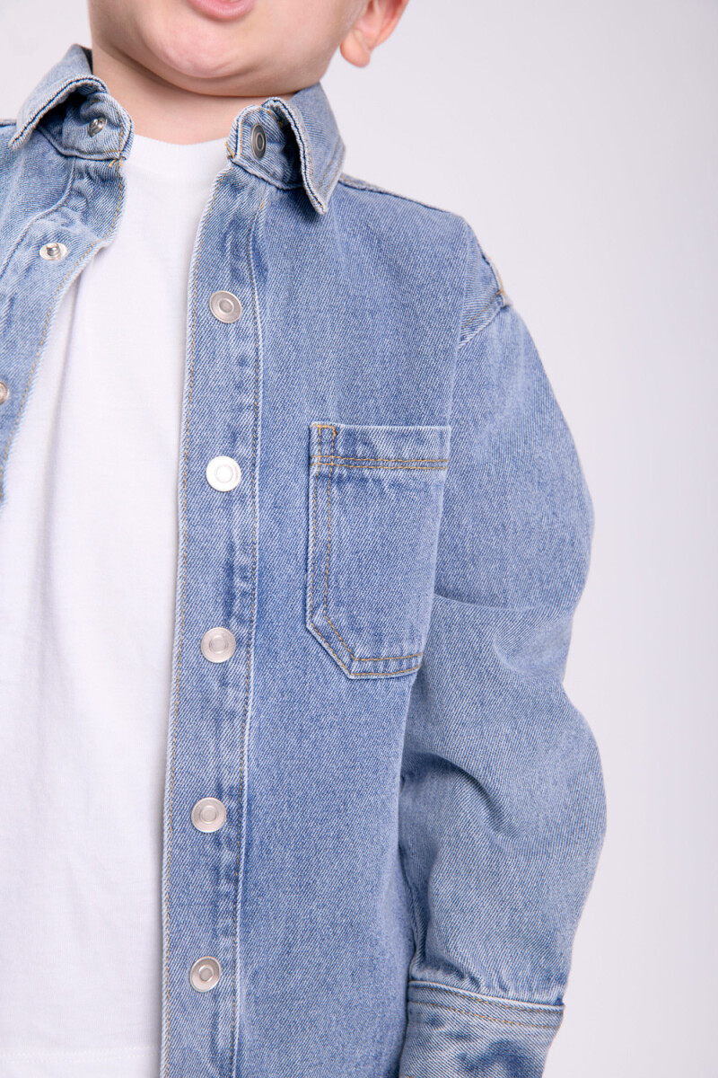 Sobrecamisa jean Azul Claro