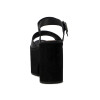 Sandalias Mujer Darkness Plataforma Negro