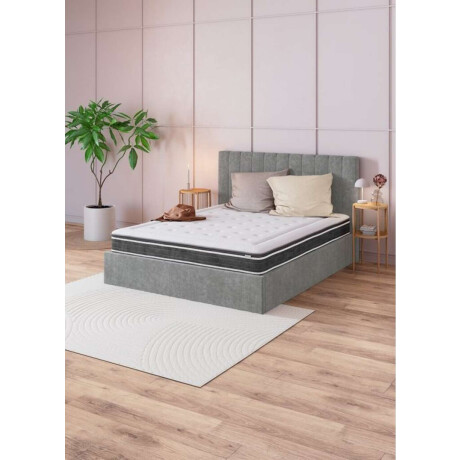 Estructura Cama Haslev 140X190 Gris oscuro