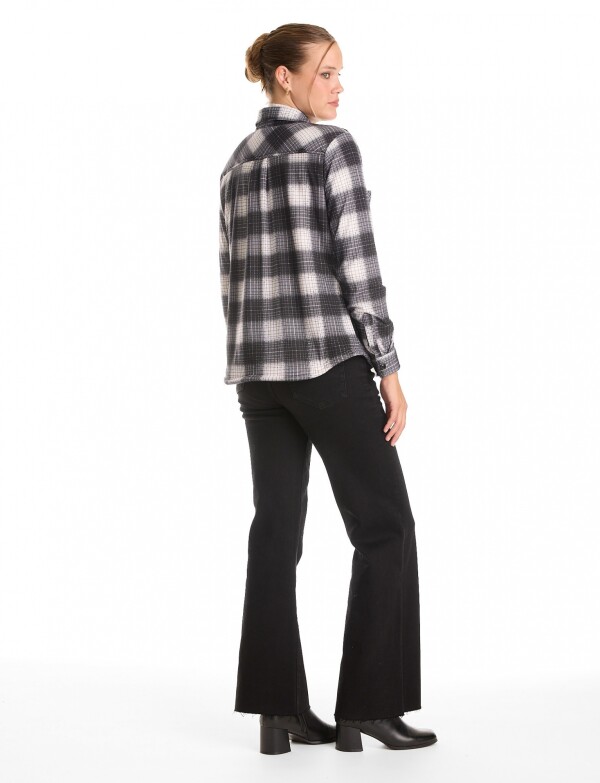 Sobrecamisa Soft Cuadros NEGRO/BLANCO