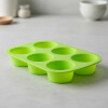 Molde en silicona p/6 muffins rectos 28 x 18 x 6cm Molde en silicona p/6 muffins rectos 28 x 18 x 6cm