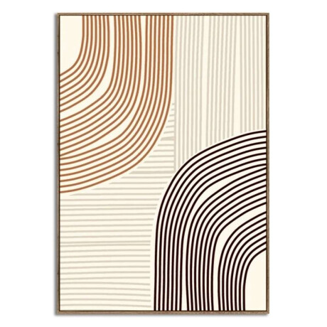 Cuadro Canvas 30X40Cm Marco Lineas 1