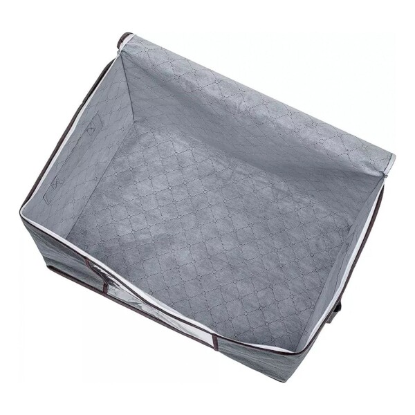 Pack X10 Organizador De Tela Funda Sabanas Mantas Acolchados Color Variante Gris