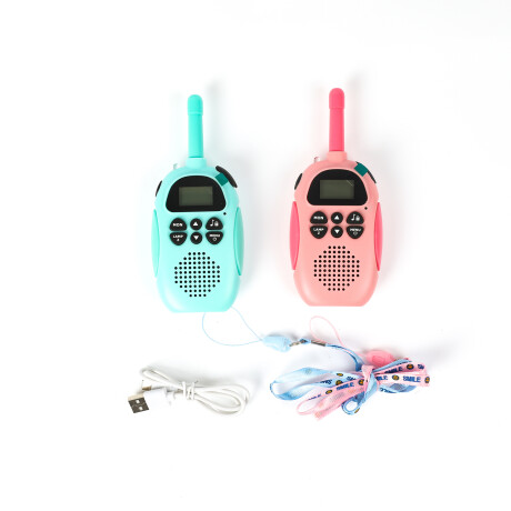 SET 2 HANDY WALKIE TALKIE INFANTIL USB CON COLGANTE SET 2 HANDY WALKIE TALKIE INFANTIL USB CON COLGANTE