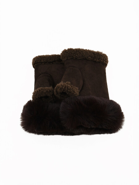 MITONES DAMA MARRON
