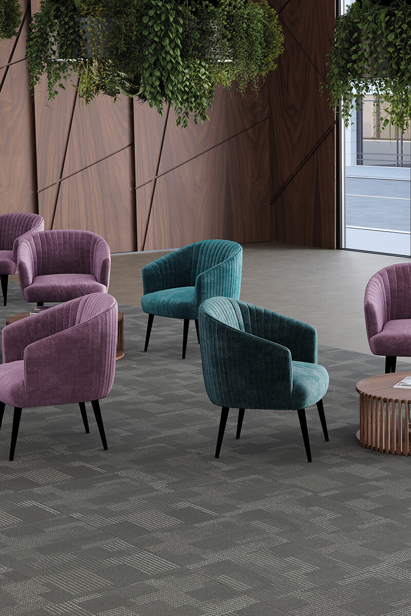 INTERLUDE MODULAR BAC MOQUETTE MODULAR INTERLUDE 50X50CM 054 STEEL