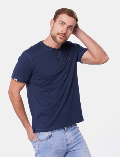 REMERA LISA BOTONES Denim