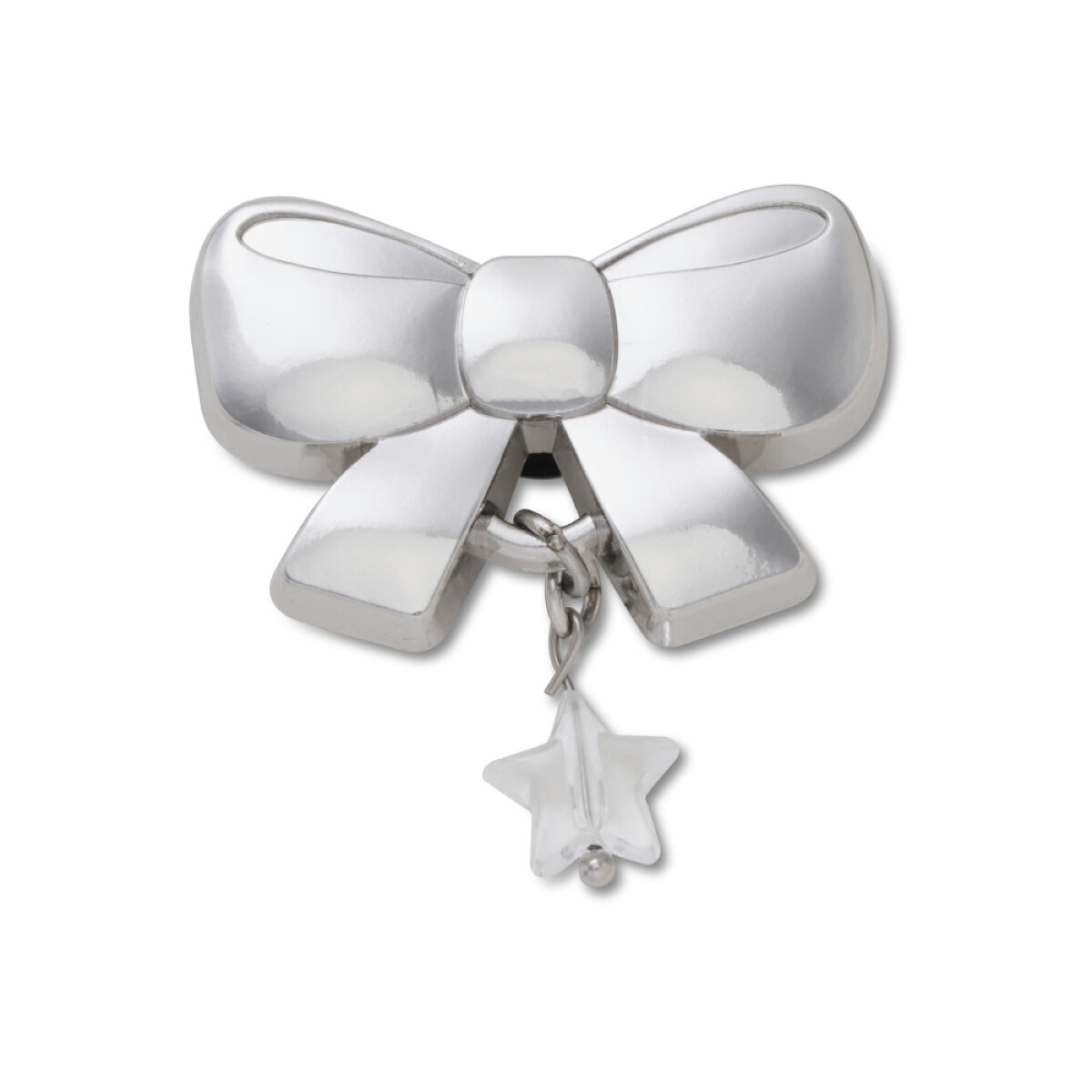 Jibbitz Indie Silver Bow Dangle 
