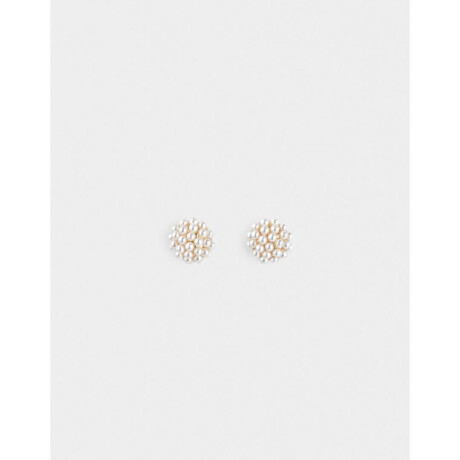 Aros Pasantes Con perlas blanco crudo