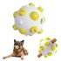 Pelota Juguete Perros Molar Macizo Limpia Dientes Resistente Color Variante Blanco Amarillo