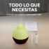 Aromatizante Difusor Ultrasónico De Aceite Esencial Con Led Color Marron Oscuro