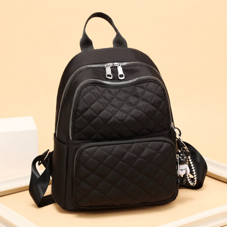 Mochila con llavero para dama Negro