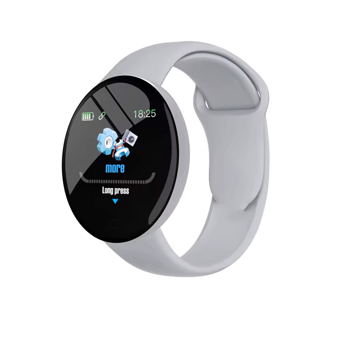 SmartWatch Unisex Bluetooth Alarma Deporte Música - Gris 