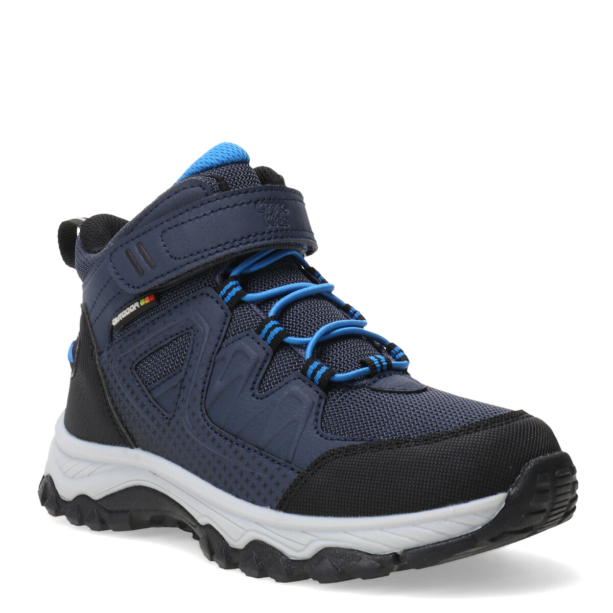 Bota de Niña Croco Kids MONTPELIER acordonada y con velcro - Azul Marino 
