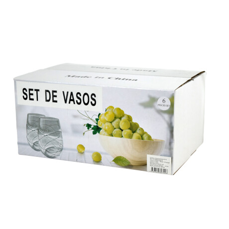 Set x6 Vasos de vidrio