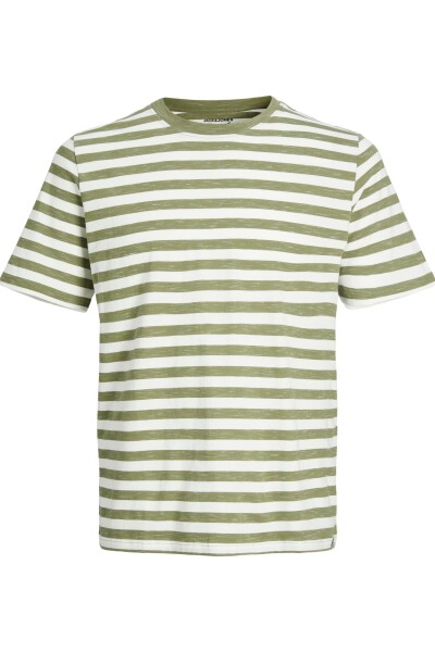 Camiseta Crayon Stripe Oil Green