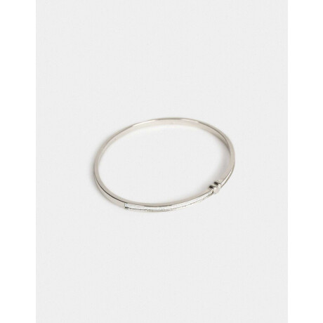 Pulseras Rígidas Con strass Plateado