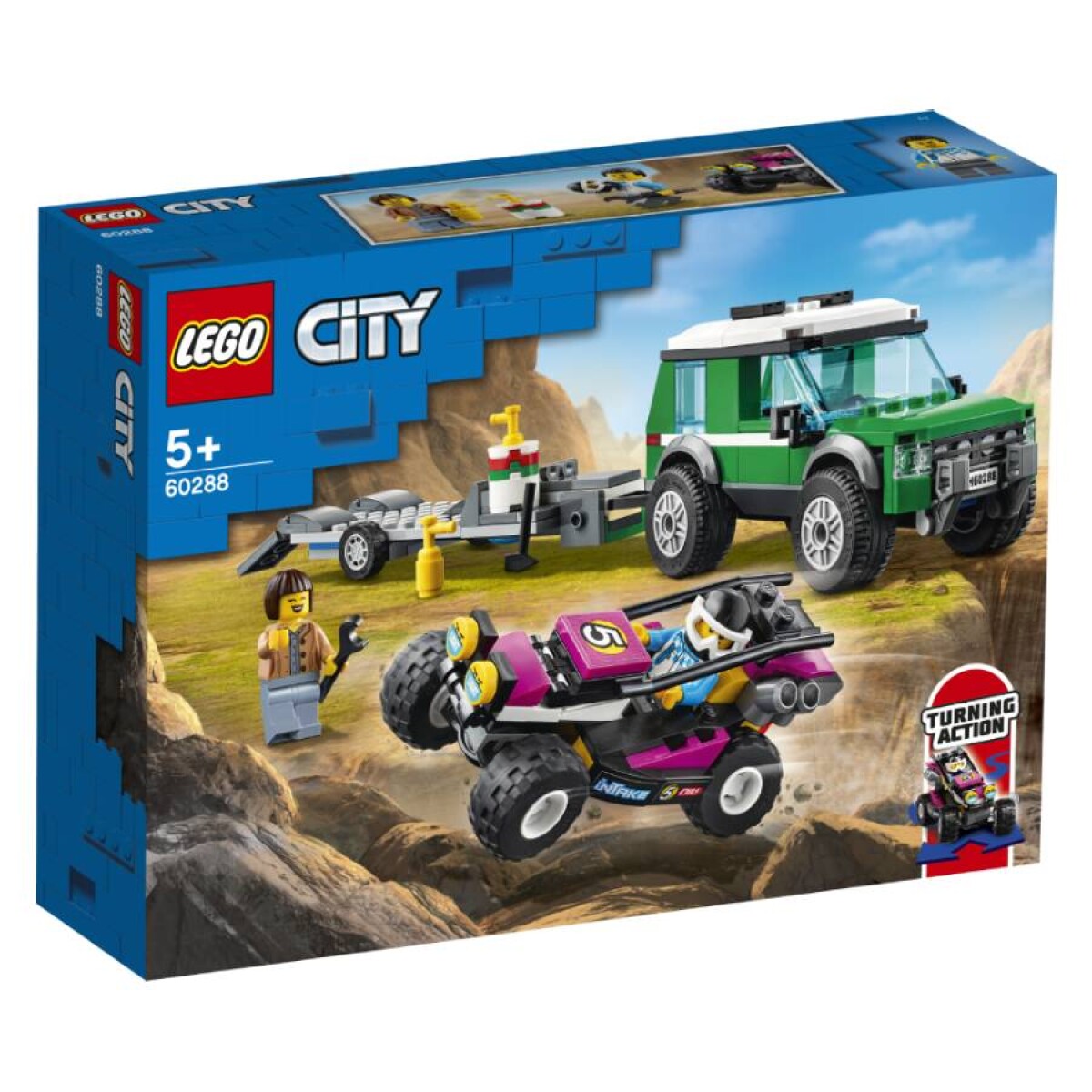 LEGO City: Transportador de Buggy de Carreras 