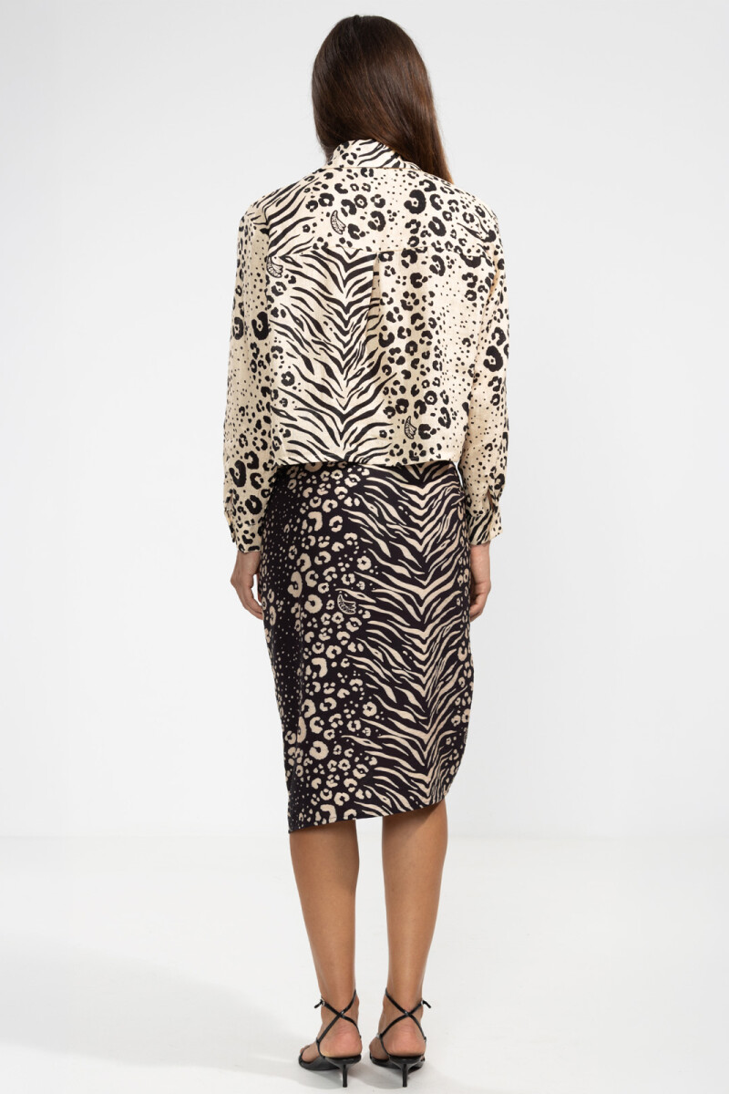 LARA SHIRT Feline Cream