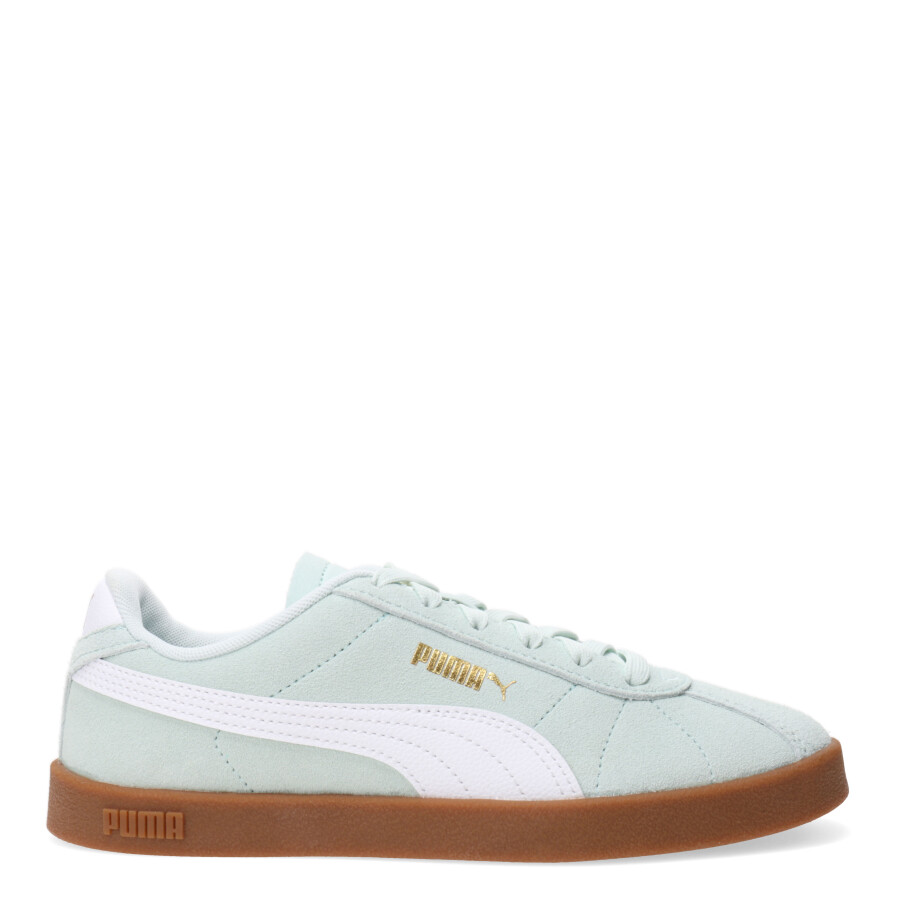 Championes de Mujer Puma Club II W Verde Agua - Blanco