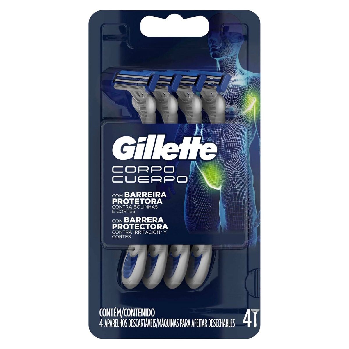 GILLETTE MAQUINA DESECHABLE CUERPO 