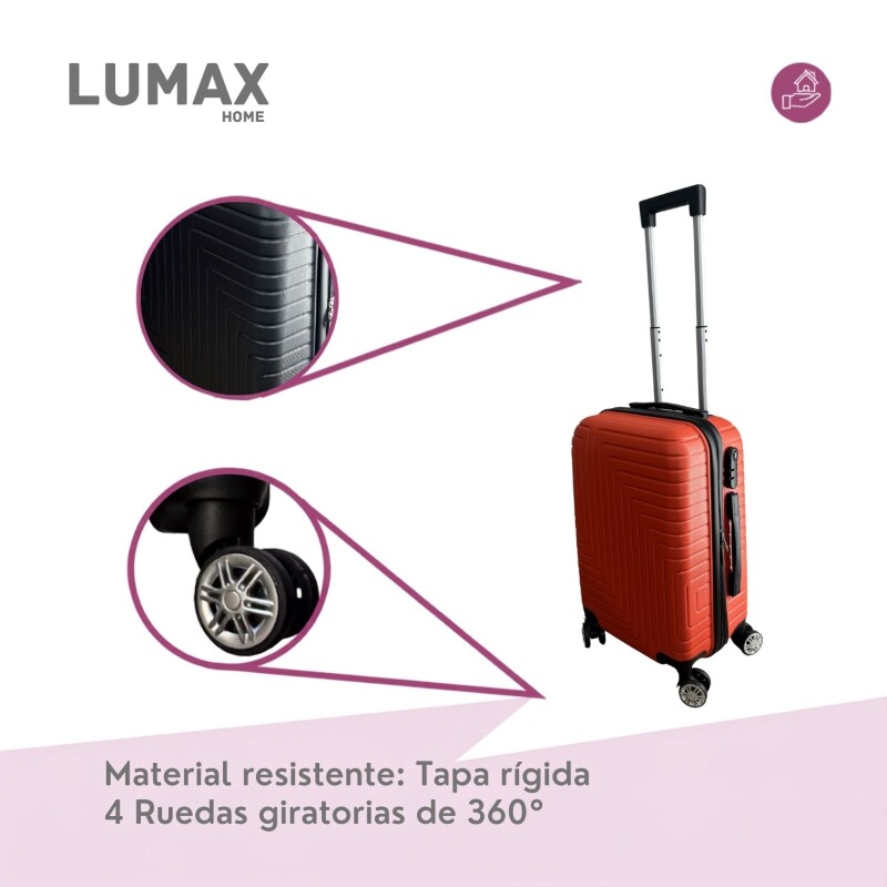 Valija Carry-on de mano Rígidas Con Organizadores Rojo