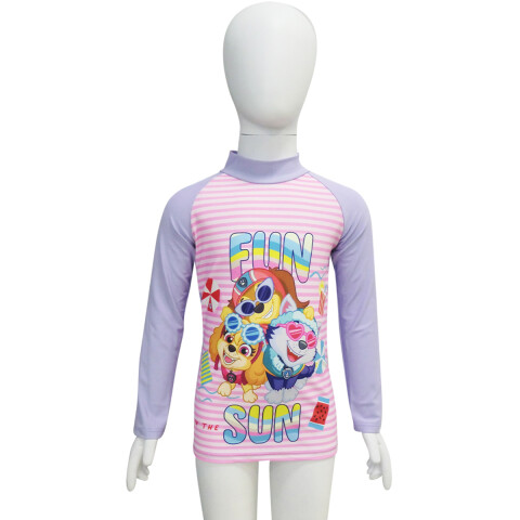 Remera UV Malla Infantil Paw Patrol ROSA