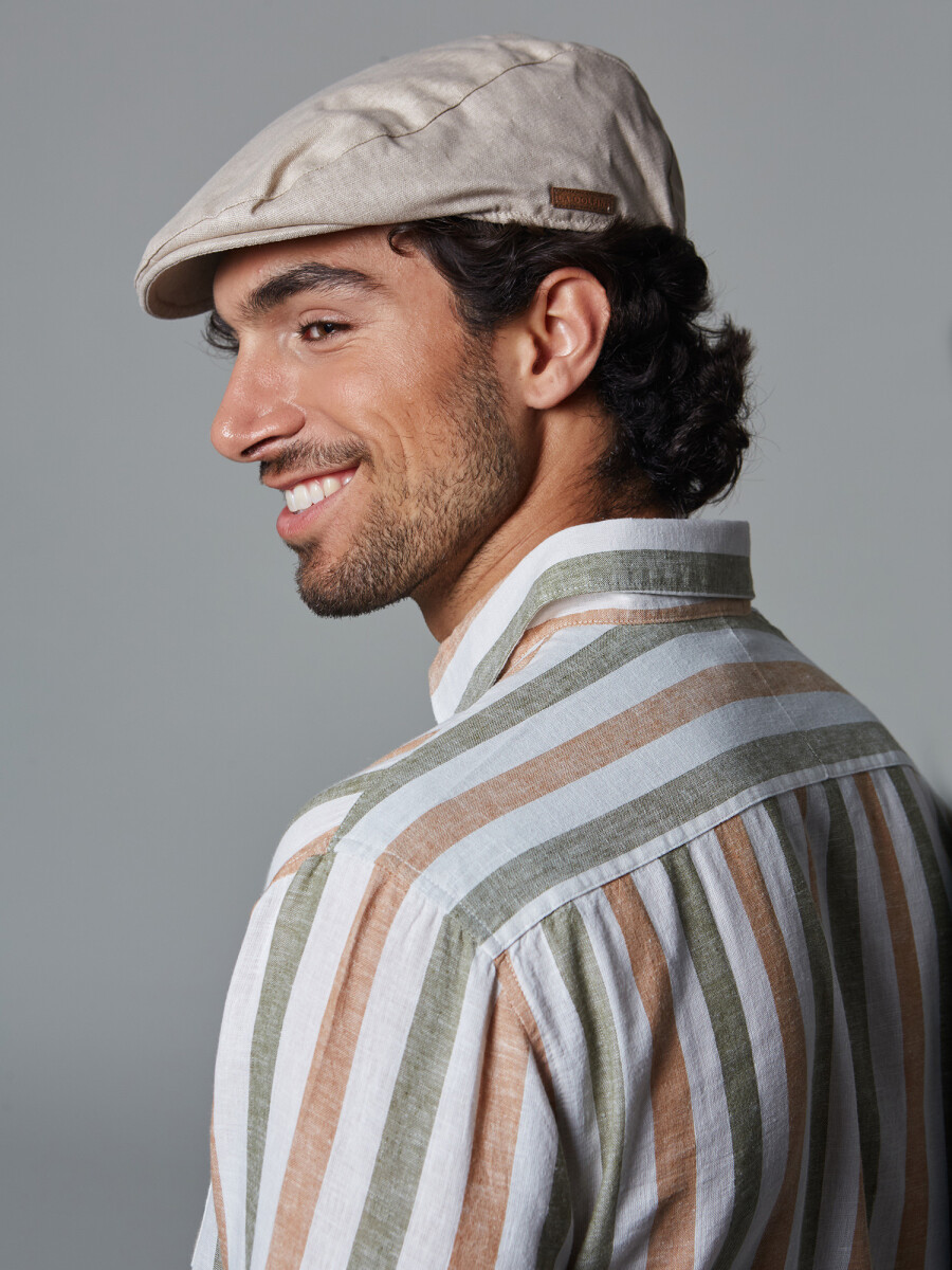 Gorra lino - beige 