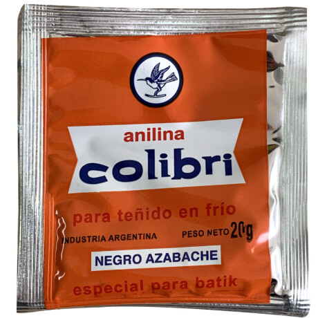 Anilina COLIBRI Negro Azabache teñido en frío
