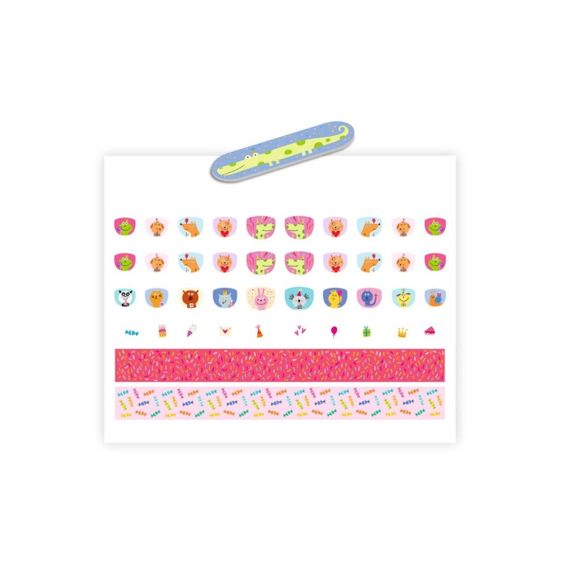 UÑASDJECO Kit De Stickers Para Uñas Djeco - Happy Birthday