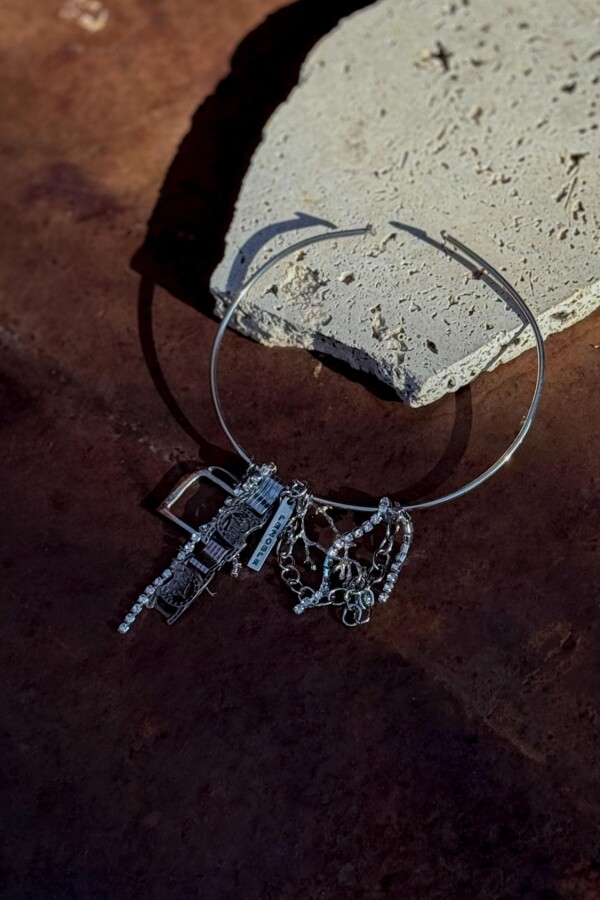 Strass Necklace Plateado