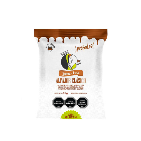 ALFAJOR JUANA LA LOCA SIN GLUTEN 60 GR Unica