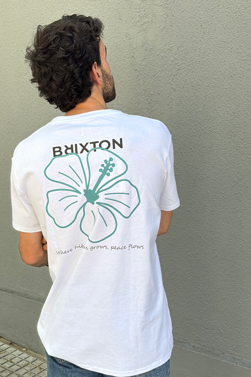 Camiseta Hibisco Brixton Blanca