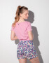 SHORT TREVINO Negro Florcitas