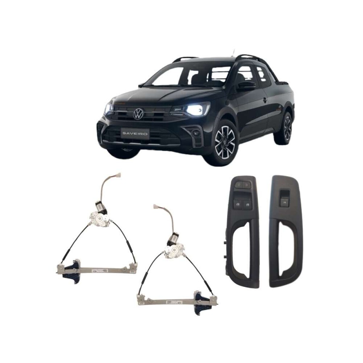 Alzacristal Tragial - Volkswagen Saveiro G7 