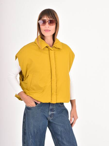 CHALECO PETRA MOSTAZA