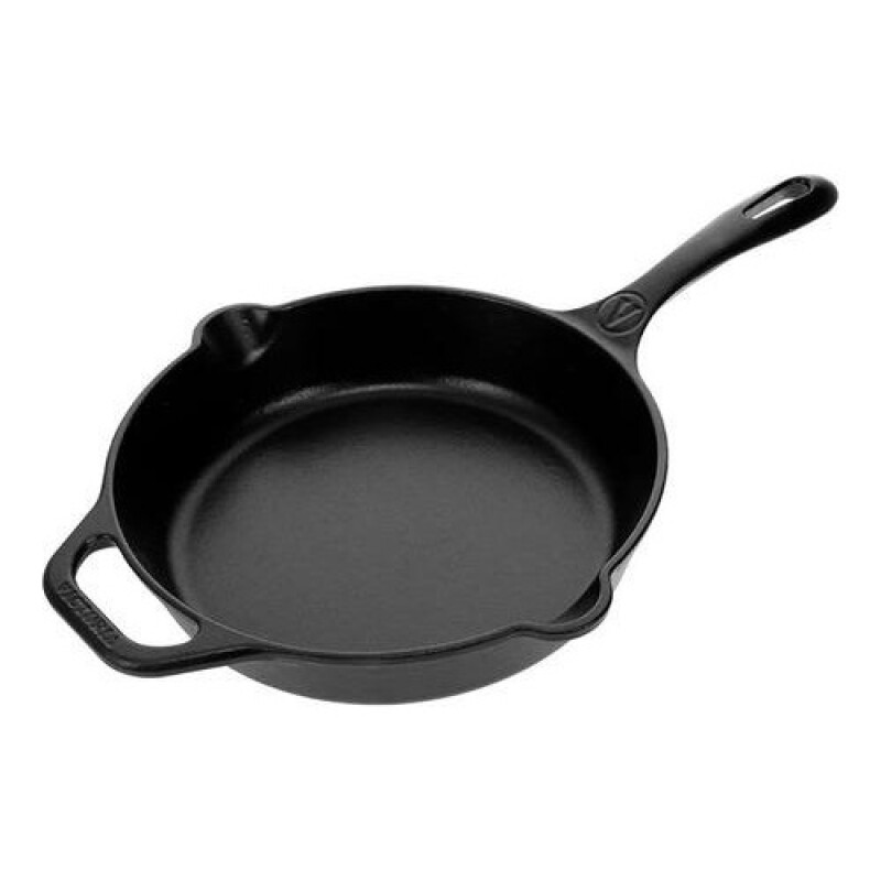 Sartén de hierro curado Victoria 25cm Negro